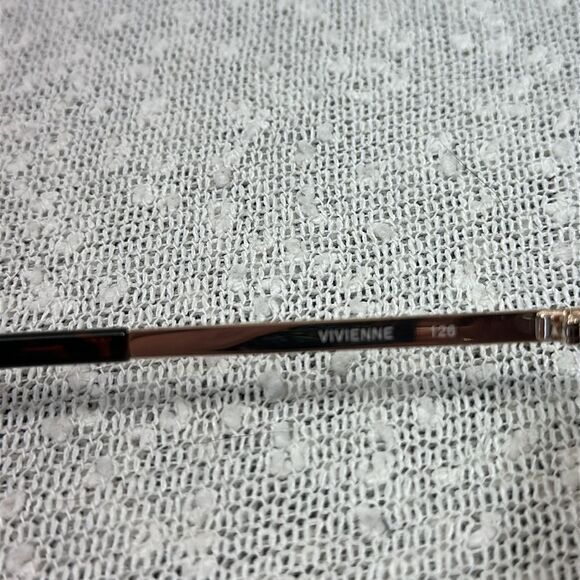 QUAY VIVIENNE Gold Brown Aviator Glasses Sunglasses w Case - Picture 11 of 11